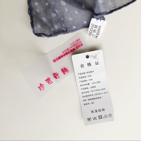 Grey Purple Speckled Lightweight Flowy Scarf - Picture 11 of 14